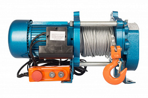 Лебедка электрическая  300/600кг  30/15м с канатом  220B REM KCD