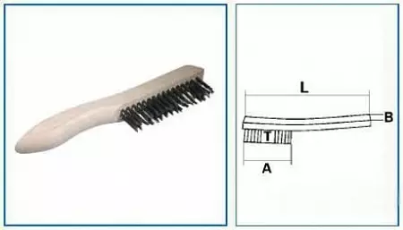 Ручная щётка для удаление краски, ржавчины