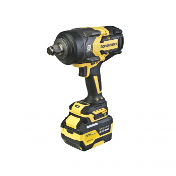 HCD201300BLC Гайковерт удар б/щ Hanskonner PLATINUM,18В,1BatterySystem, 1300Нм, 3/4&ampquot,акк 6Ач+ЗУ