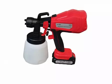 Краскопульт аккумуляторный ST-1836L (нижн. бачок 0.8 л, 20V, 2000mAh, сопла 1.5/1.8/2.0/2.5 мм)